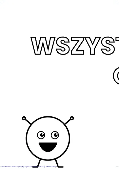 Plakat kolorowanka na Dzień Kropki w 9 częściach do sklejenia w format A1
